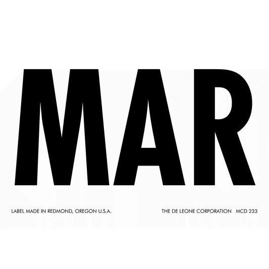 Bold black letters spelling ’MAR’ with text underneath indicating it was made in Redmond, Oregon.