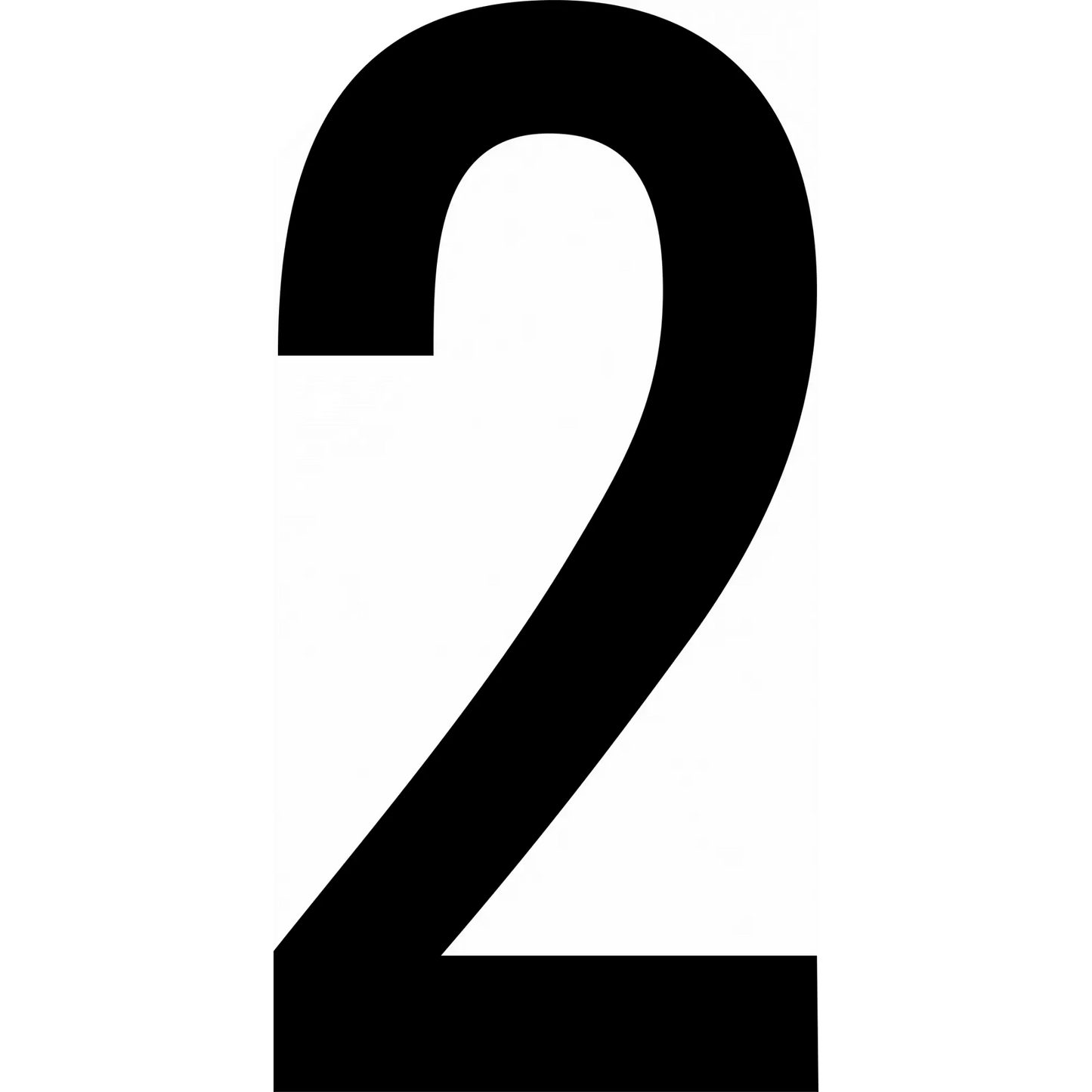 Black numeral 2.
