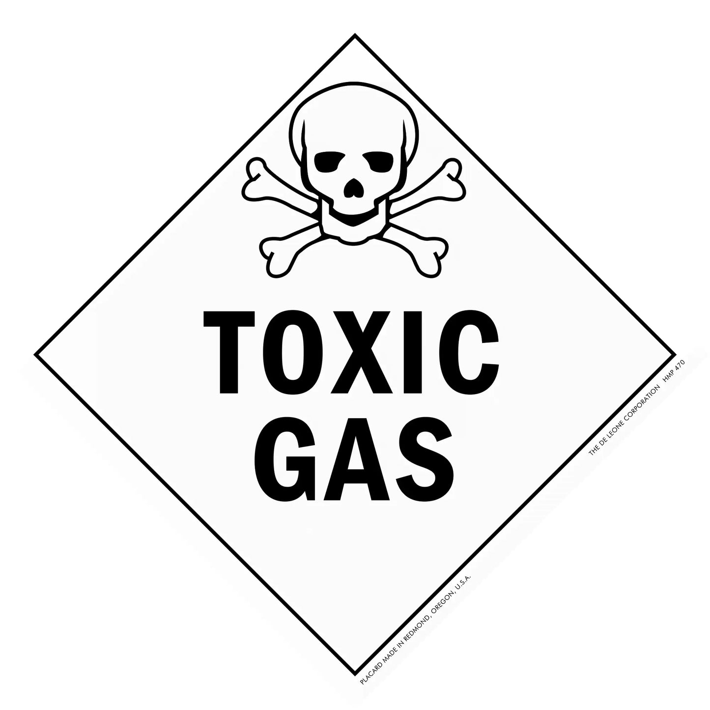 Toxic gas warning sign.