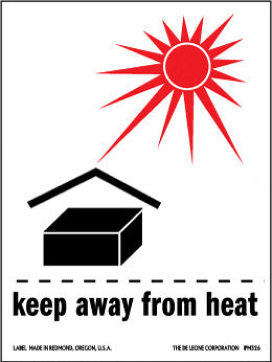 Keep Away From Heat - International - 3.5 x 4
