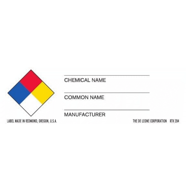Hmis Label Example Acid Hmis Label Example