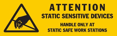5/8" x 2" Monthly Color Code Label - Yellow/Black, 1000/Roll