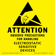 ASC302 ATTENTION - OBSERVER PRECAUTIONS FOR HANDLING - ELECTROSTATIC SENSITIVE DEVICES