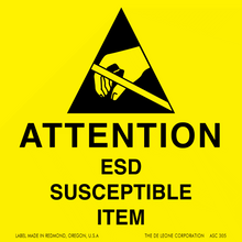 ASC305 ATTENTION - OBSERVER PRECAUTIONS FOR HANDLING ELECTROSTATIC SENSITIVE DEVICES