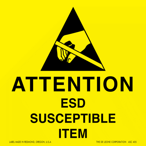 ASC405 ATTENTION - OBSERVER PRECAUTIONS FOR HANDLING ELECTROSTATIC SENSITIVE DEVICES