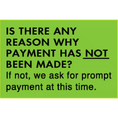 COL104 IS THERE ANY REASON WHY PAYMENT HAS NOT BEEN MADE? -