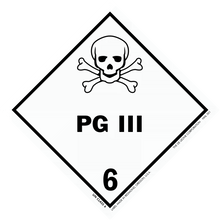 HML501 Poisonous & Infectous Substances  - PG III - Class6