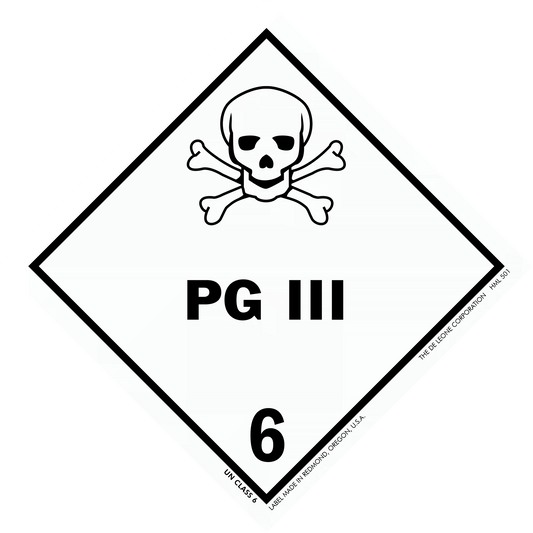 HML501 Poisonous & Infectous Substances  - PG III - Class6