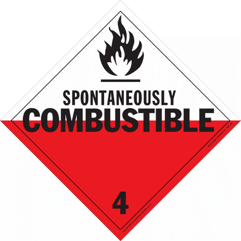 HMP408 Spontaneously - COMBUSTIBLE - Class 4