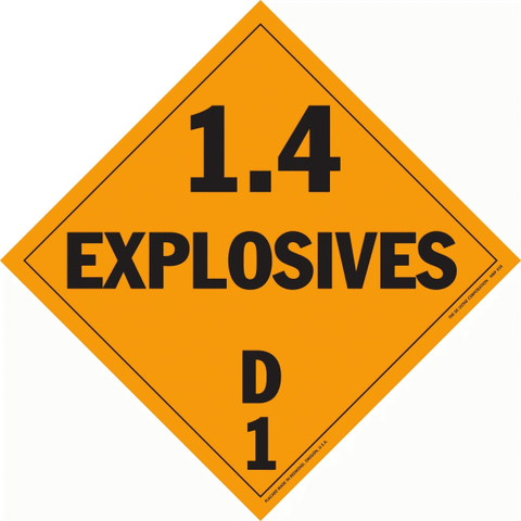 HMP458 Explosives 1.4D - Class 1