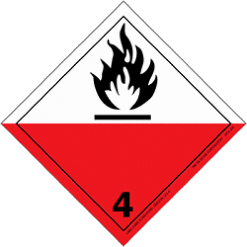 IATA438 Spontaneously - COMBUSTIBLE - Class 4