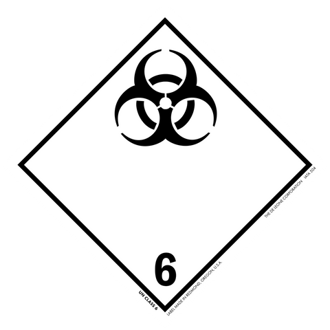 IATA504 Infectious Substance - In case of damage or leakage immediately notify Public Health authority