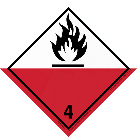 IATA538 Spontaneously - COMBUSTIBLE - Class 4