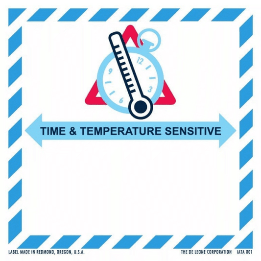 IATA801 TIME & TEMPERATURE SENSITIVE