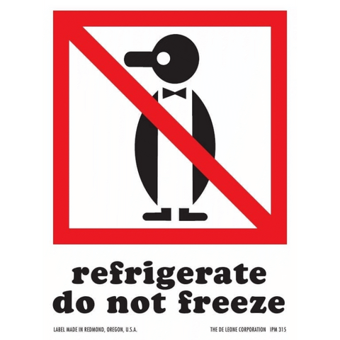 IPM315 Refrigerate Do Not Freeze - International