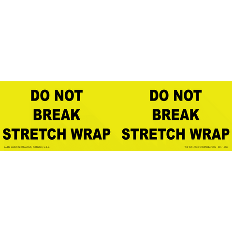 SCL1608 Do not break down stretch wrap - Do not break down stretch wrap