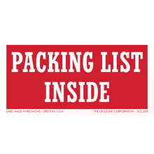 SCL208 PACKING LIST INSIDE