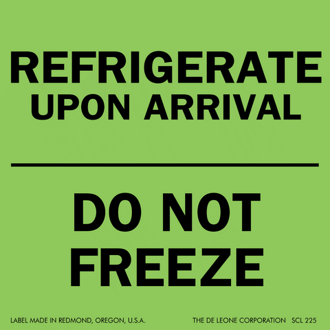 SCL225 REFRIGERATE UPON ARRIVAL -
DO NOT FREEZE