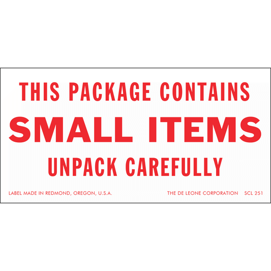 SCL251 THIS PACKAGE CONTAINS SMALL ITEMS -
UNPACK CAREFULLY