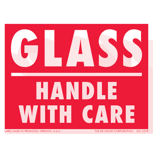 SCL507R GLASS - HANDLE WITH CARE