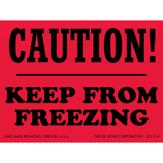 SCL514 CAUTION! - KEEP FROM FREEZING