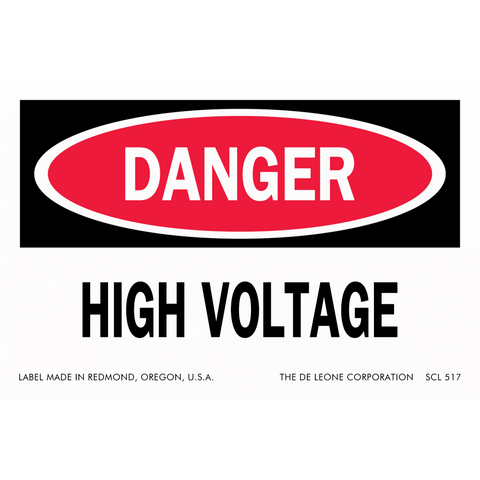 SCL517 DANGER - HIGH VOLTAGE