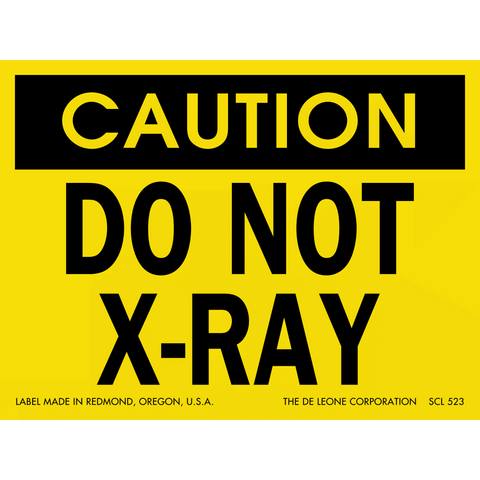 SCL523 CAUTION - DO NOT X-RAY