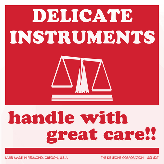 SCL537 DELICATE INSTRUMENTS - Handle with great care!!