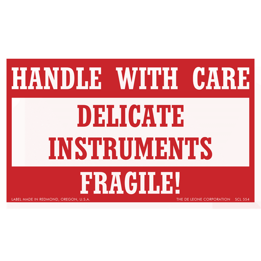 SCL554 HANDLE WITH CARE - DELICATE INSTRUMENTS - FRAGILE