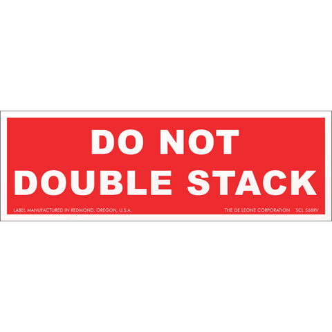 SCL568RV DO NOT DOUBLE STACK