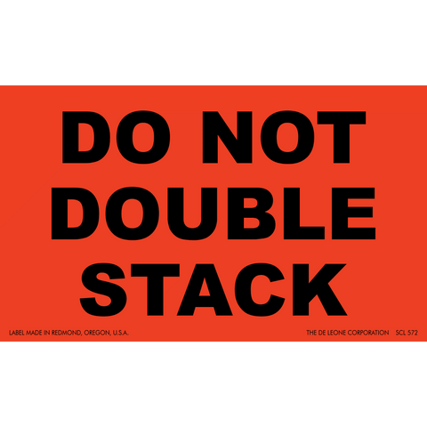 SCL572 DO NOT DOUBLE STACK