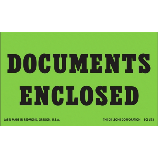 SCL592 DOCUMENTS ENCLOSED