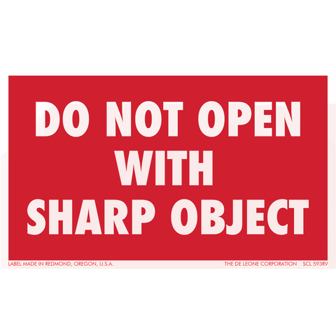 SCL593RV do not open with sharp object