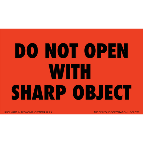 SCL593 Do Not Open With Sharp Object