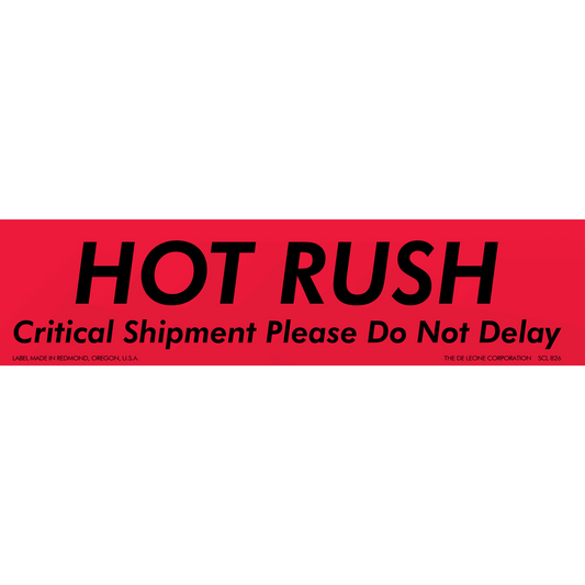 SCL826 HOT RUSH - Critical Shipment Please Do Not Delay