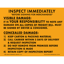 SCL836 INSPECT IMMEDIATELY - 