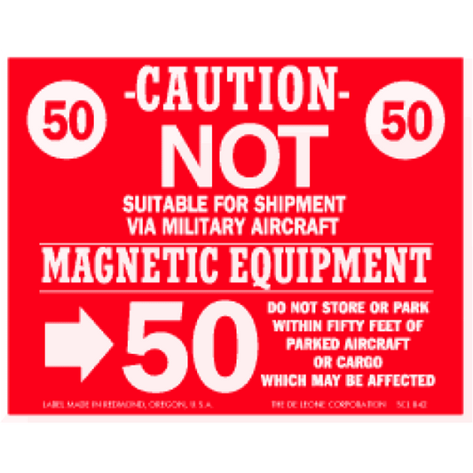 SCL842 CAUTION - NOT SUITABLE FOR SHIPMENT VIA MILTARY AIRCRAFT -