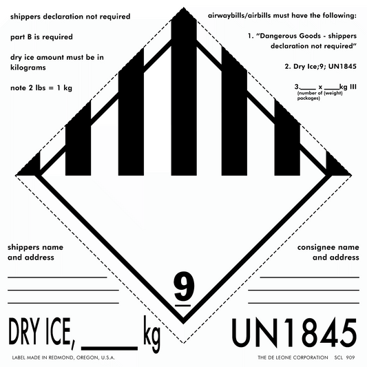 SCL909 DRY ICE, _______ kg - UN1845