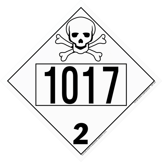 SDP402 UN 1017 - Chlorine (International Only) - Poison/Toxic Gas