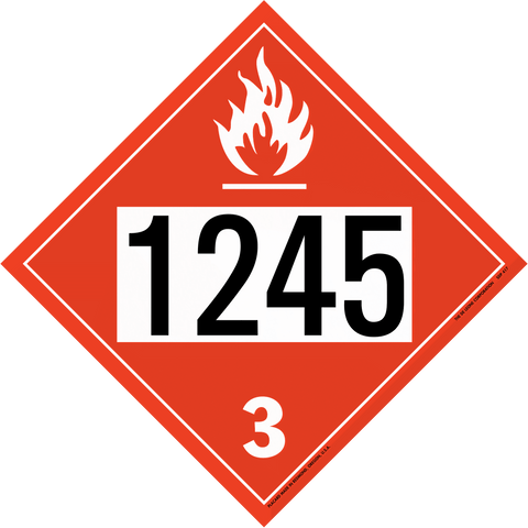 SDP417 UN 1245 Methanol Isobutyl Ketone - Flammable Liquid