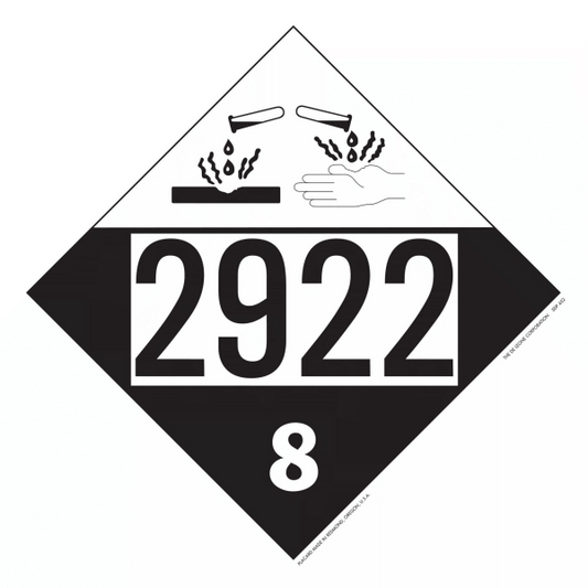 SDP452 UN 2922 Corrosive Liquids, Toxic, n.o.s. - Corrosive