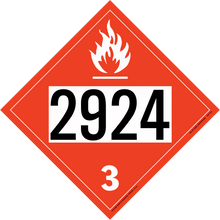 SDP453 UN 2924 Flammable Liquid, Corrosive, n.o.s. - Flammable Liquid