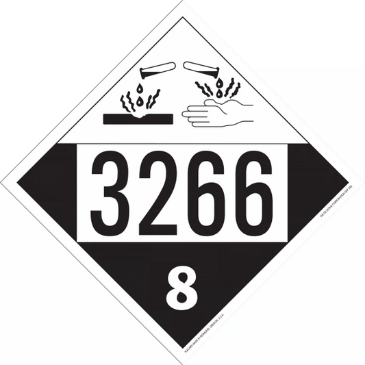 SDP558 UN 3266 Corrosive Liquid, Basic, Inorganic, n.o.s. - Corrosive