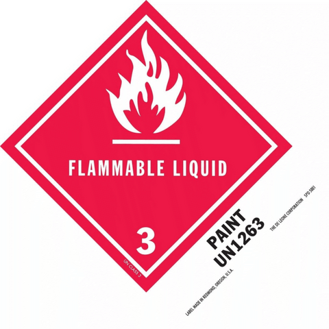 SPD5001 FLAMMABLE LIQUID 3 - Paint UN 1263