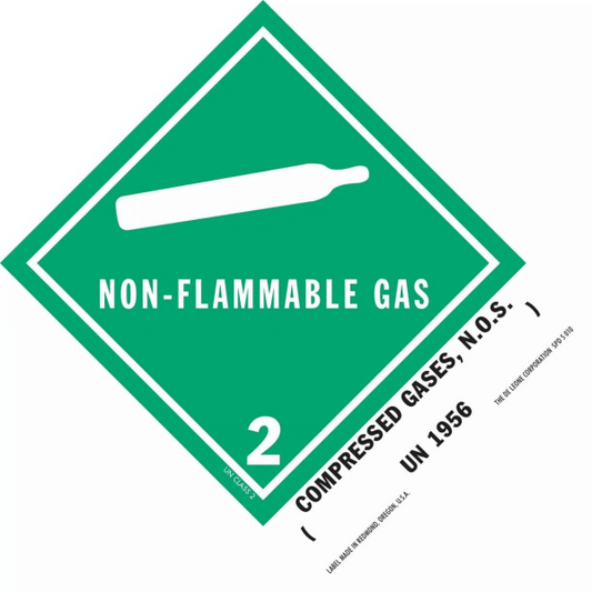 SPD5010 NON-FLAMMABLE GAS 2 - Compressed Gas n.o.s. UN 1956