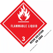 SPD5027 FLAMMABLE LIQUID 3 - Resin Solution UN 1866