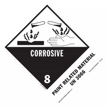 SPD5031 CORROSIVE 8 - Painted Related Material UN 3066