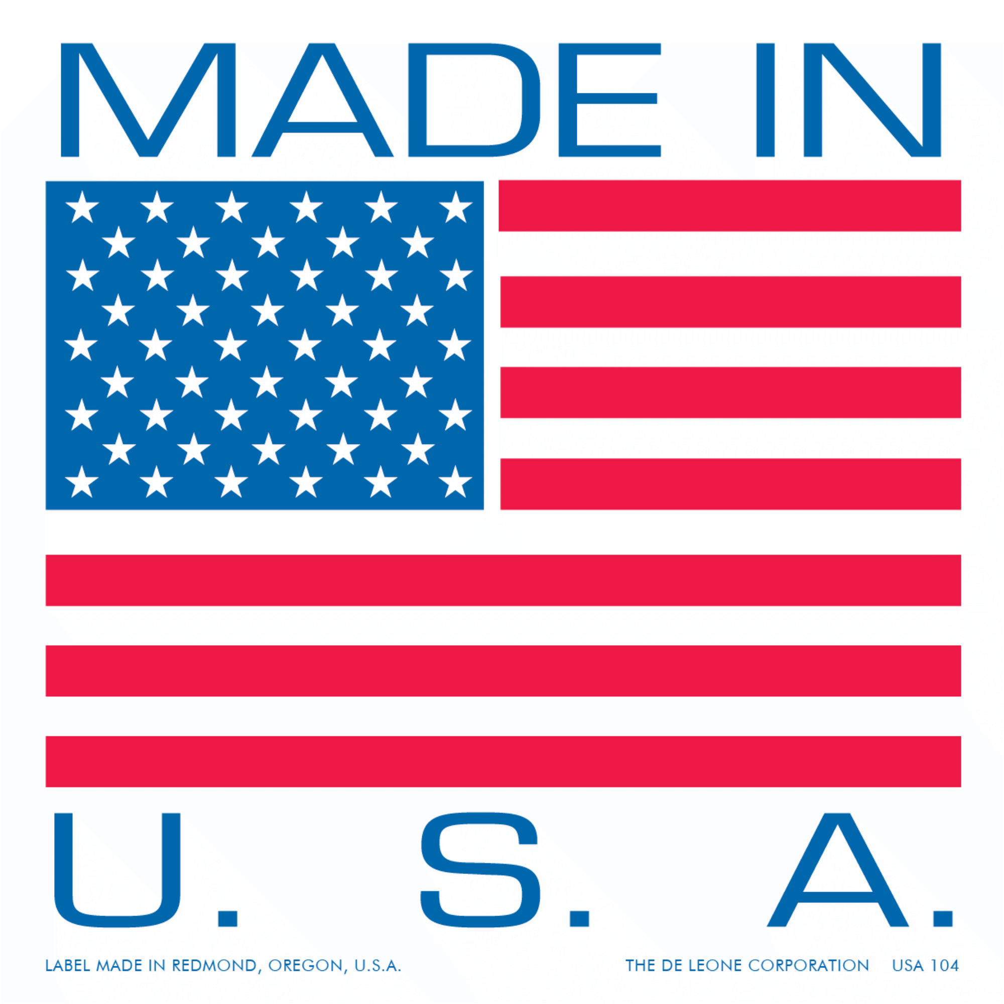 USA504 Made Permanent Adhesive Paper Labels 500 Roll