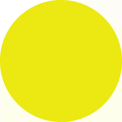 Perfect yellow circle.