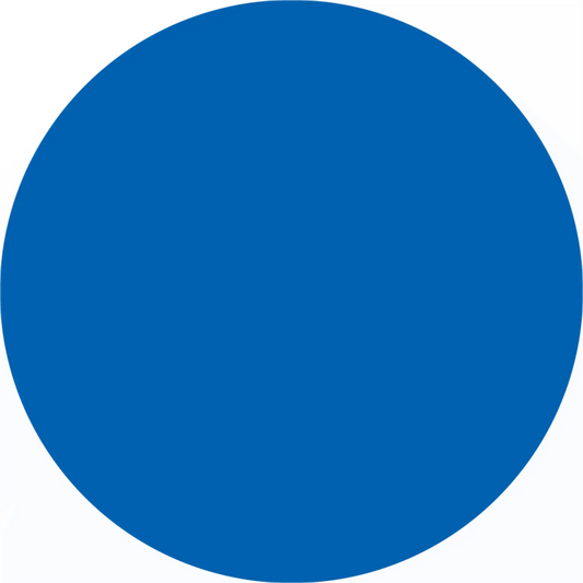 Perfect blue circle.